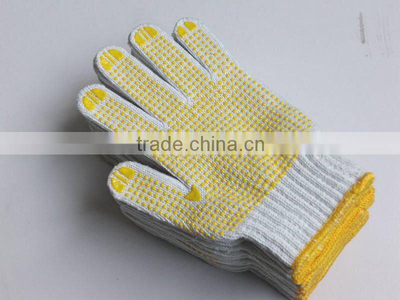 cotton knitted gloves work glove construction work glove