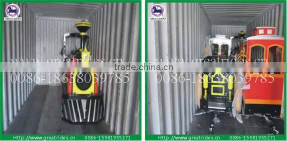 Mini Electric Tourist Used Trackless Train For Sale