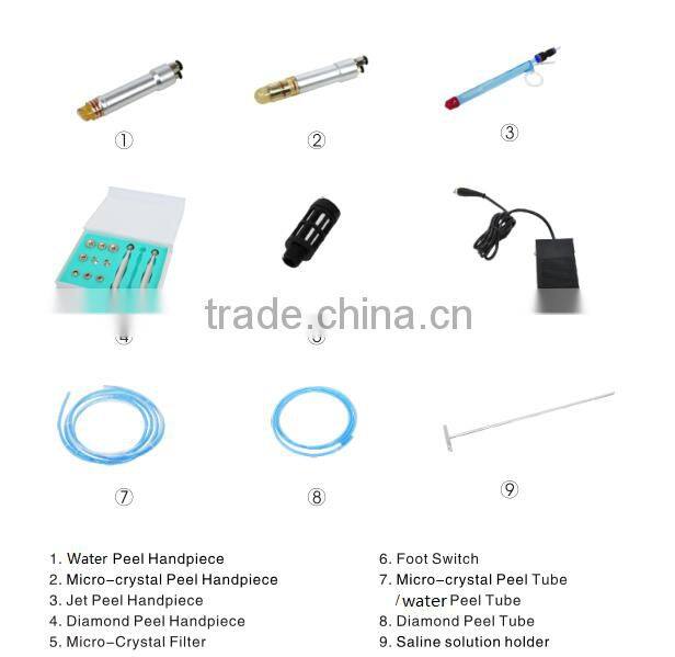 AYJ-G028C 2016 water dermabrasion crystal microdermabrasion spa face cleaning machine