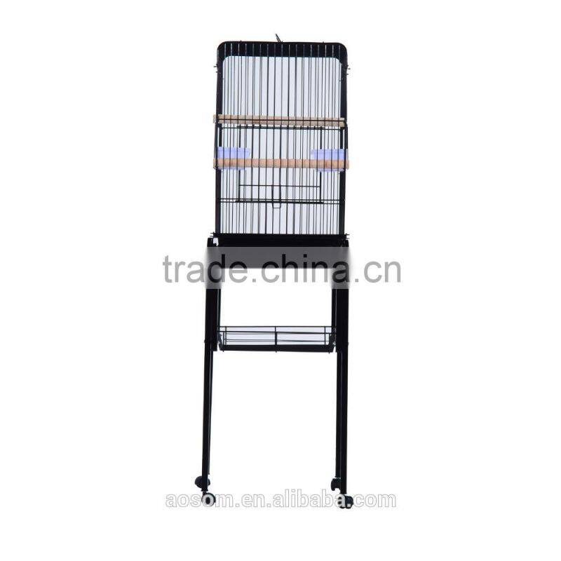 Pawhut 51" Black Metal Bird Cage