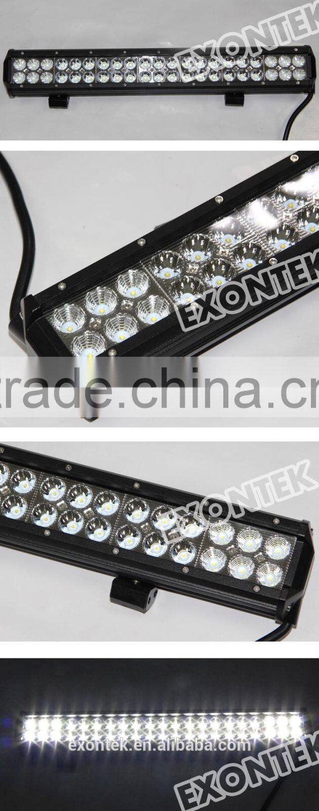 Top quality 12v led light bar 126w led offroad light 12" flood spot combo beam OEM available