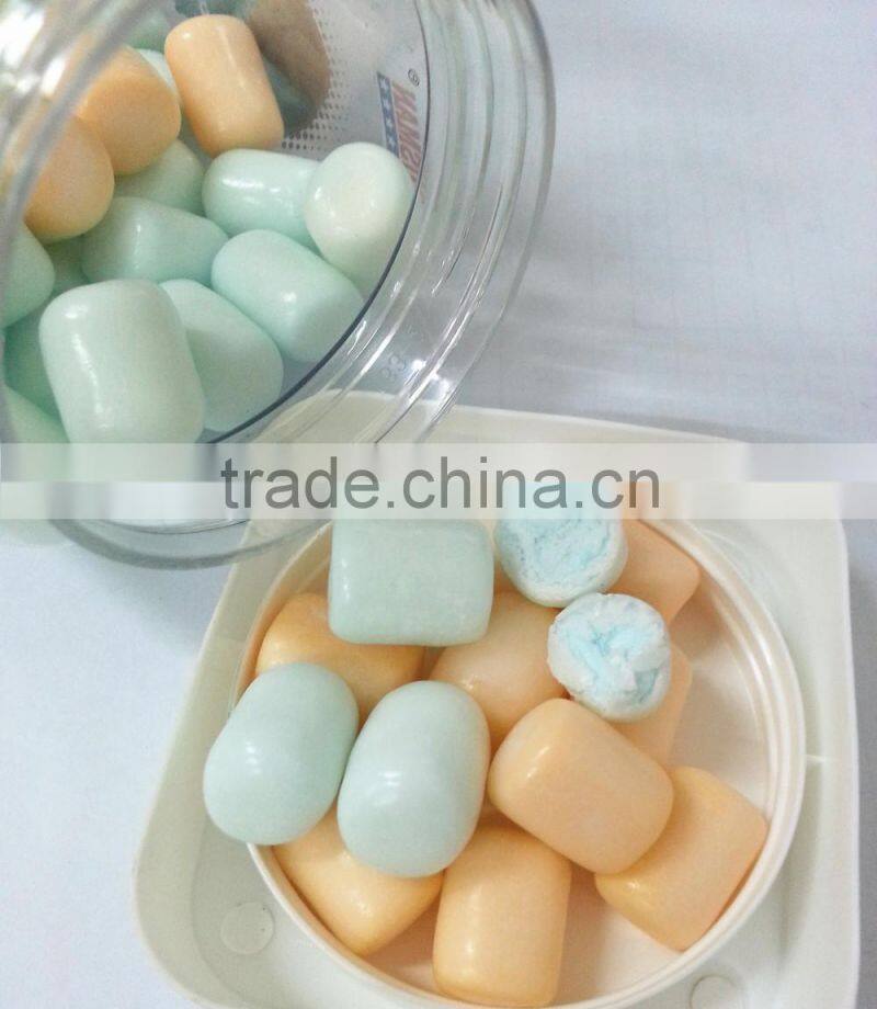 novelty marshmallow with blue color center filled