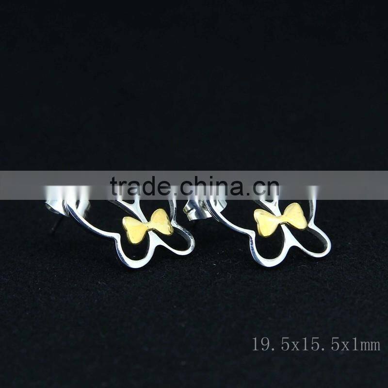 stud earrings with butterfly design earrings for wholesale