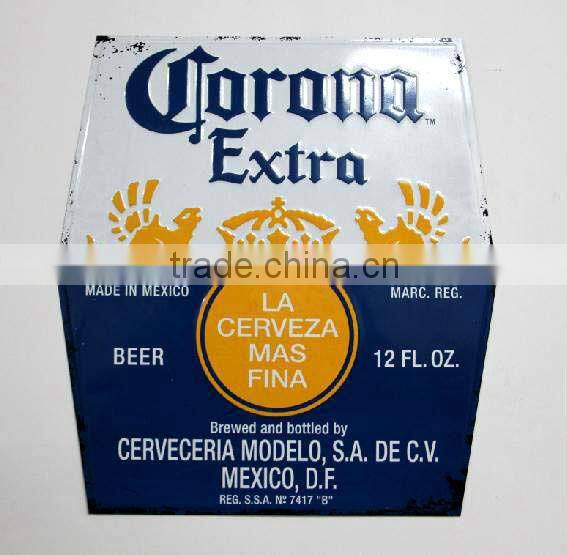custom OEM funny vintage tin beer metal sign, vintage tin plaque