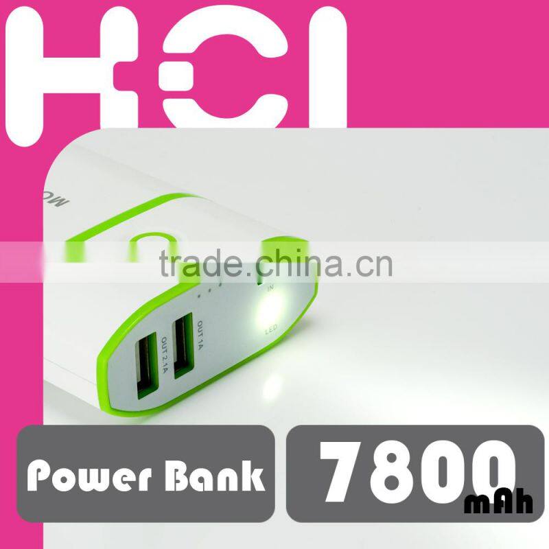 Battery 7800mAh Portable Mobile USB Charger Power Bank