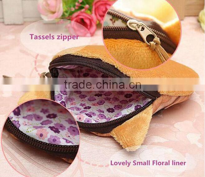 Very Cute Hot New Cat Face Coin Purse Zipper Pouch Money Coin Card Wallet Purse Case Makeup Bag Small