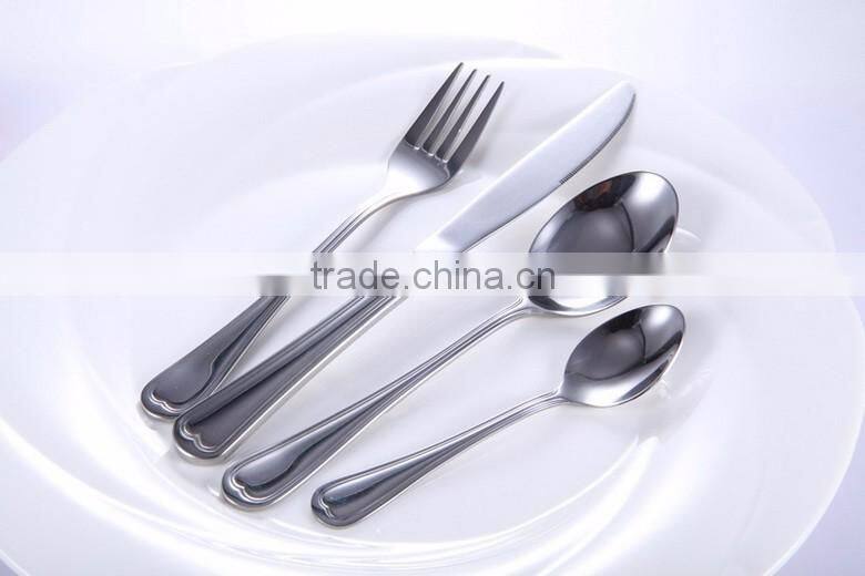 High level stainless steel cutlery flatware for luxury market, international stainless steel flatware
