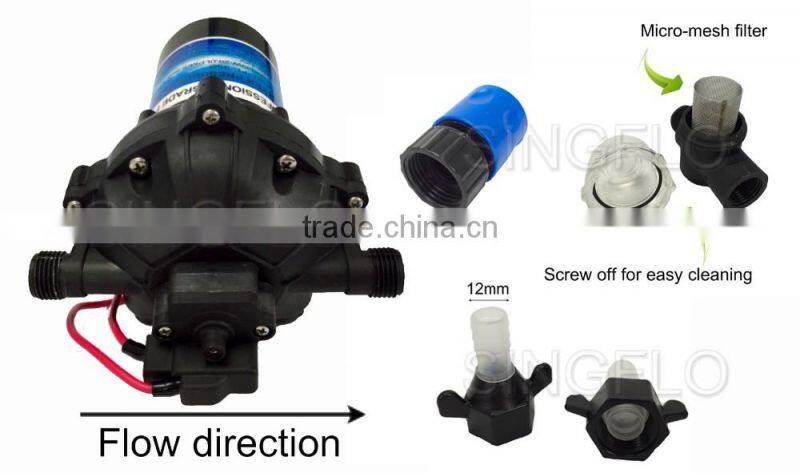 Singflo 12v 70psi 5.5GPM COMPLETE WASH DOWN KIT WITH PUMP FOR RV BOATS