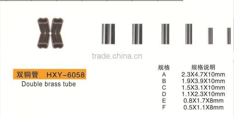 High quality wholesale double brass fishing tube