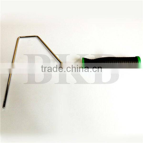 9 inch yellow stripes acrylic decorative wall paint roller with soft rubber handle