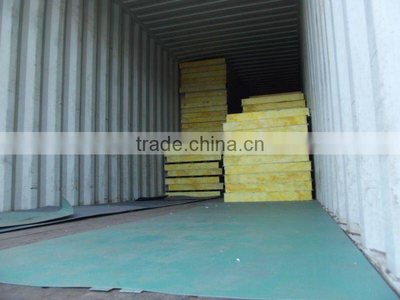 Low price second hand aluminum eps pu wall roof sandwich panel house