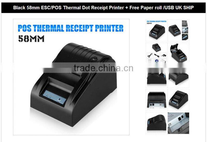 Newest bluetooth printer 58mm POS Thermal Receipt Printer Machine POS printer
