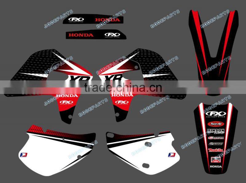 New Style (RED BLACK DST0184) TEAM GRAPHICS & BACKGROUNDS DECALS STICKERS Kits FIT FOR HONDA XR 650R 2005 2006 2007 2008 2009
