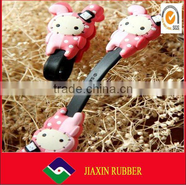 Fashion design silicone cable clip