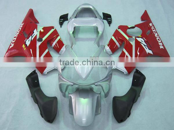 For Honda CBR600F4I CBR600 F4I 2001-2003 2002 Red Silver Fairing Body Work