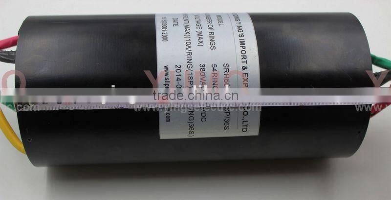 SRH50120-18P 36S YUMO 54rings 380VAC 240VDC Through Bore Slip Ring