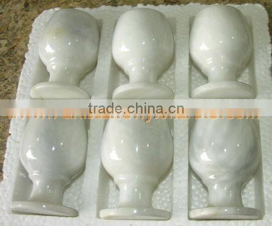 MARBLE WINE GLASSES GOBLETS