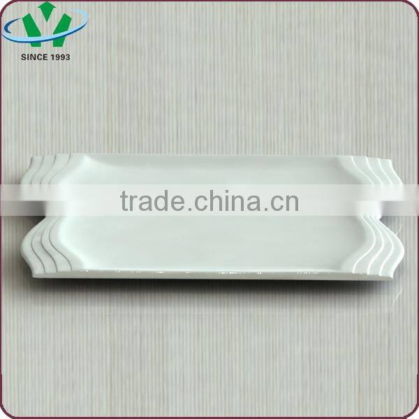 2015 Simple white unqiue Design Ceramic Porcelain Wholesale Dinner sets dinner Plates for hotel or home to use