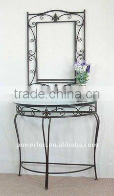 2011 New metal wall mirror frame with table