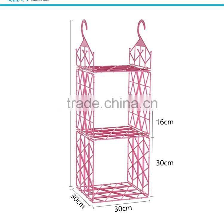 DIY Plastic Hanging Storage Organizer