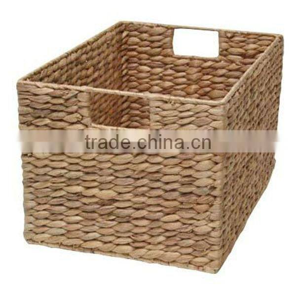 Rectangle Water hyacinth storage toy baskets