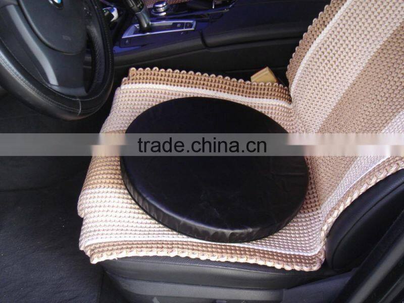 PU Swivel Car Cushion/swivel car seat cushion/detachable cushion for car