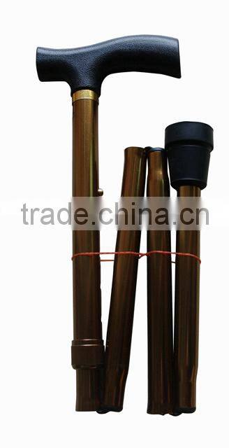 Folding Walking Stick For elderly/Aluminum Tube Foldable Crutch/Folding Crutch