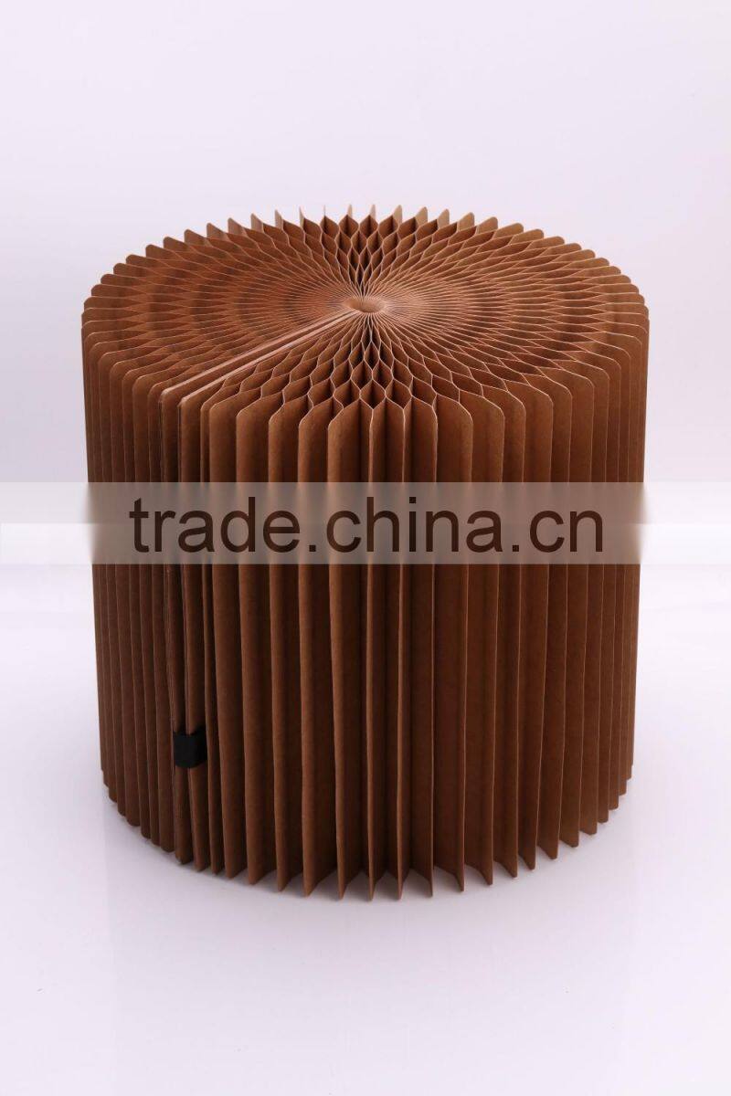 Green House Present Paper Furniture Foldable Paper Stool Portable for Travel