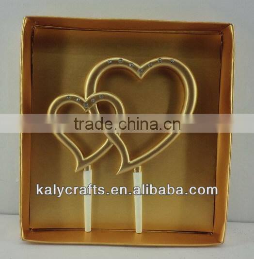 resin wedding heart cake topper