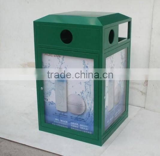 Arlau Outdoor steel elegant trash bin