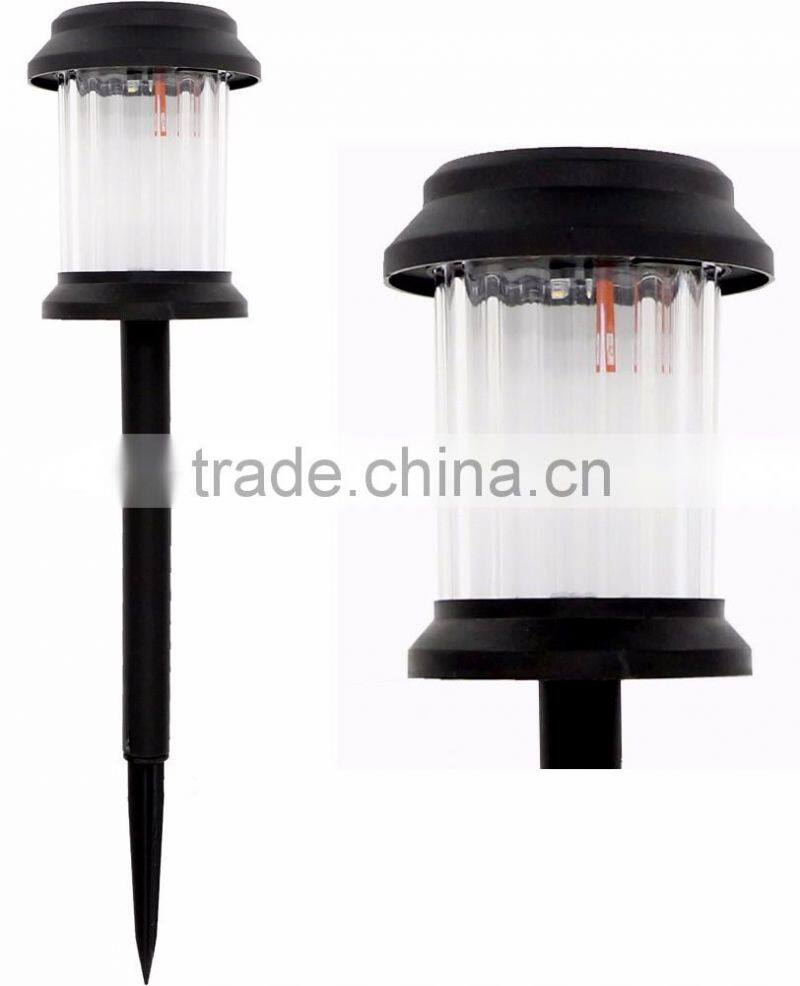 6pk Plastic Solar led Garden Pathway Landscape Lawn Stake Light