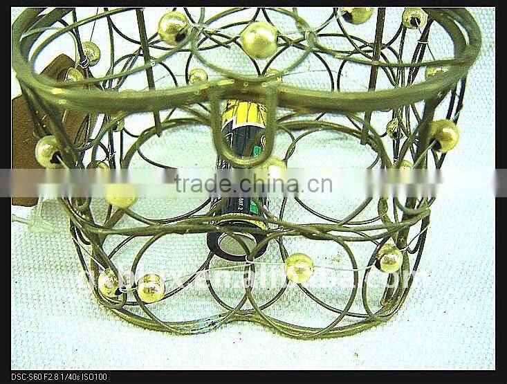 Gold wire woven small hard drive storage cases with lid