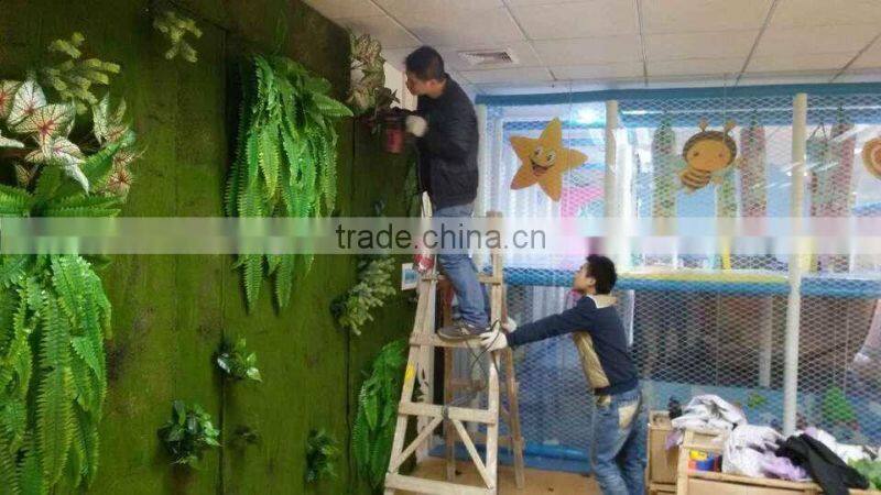 high technique fake grass wall evergreen artificial grass wall
