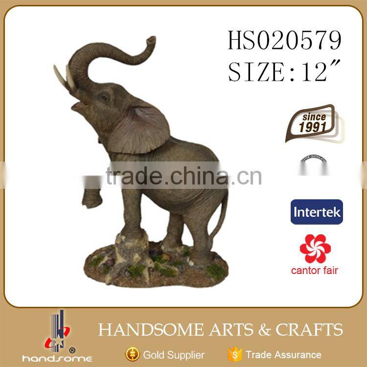 12 Inch Resin Elephant Animal Figurines Decoration Sculpture