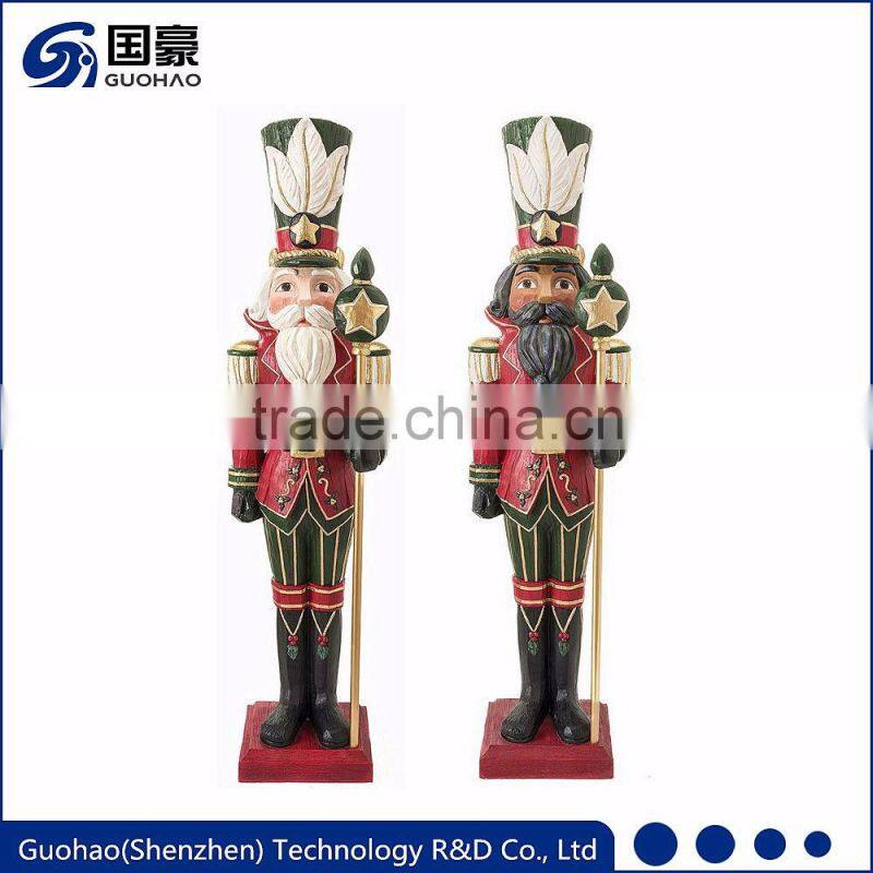 Custom life size fiberglass christmas nutcracker sculpture