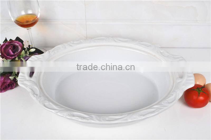 15" ceramic oval cook comal