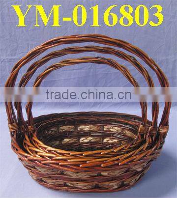 Willow Basket for Flowers