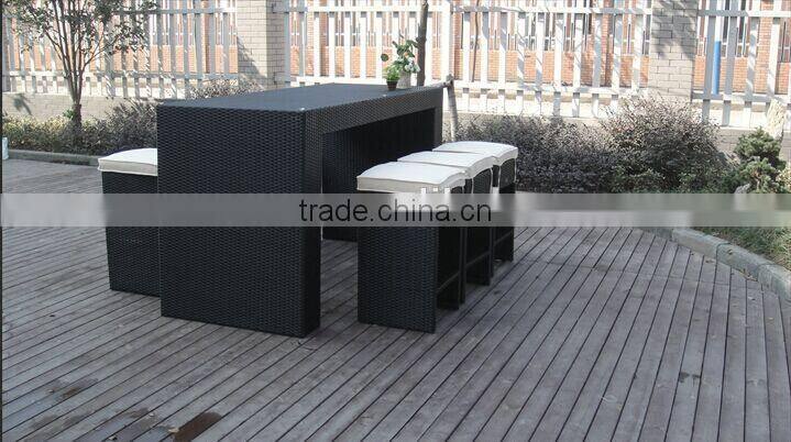 Garden rattan stool