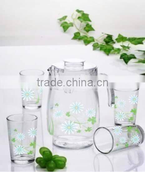 Glassware Pitcher and Glass cup Set