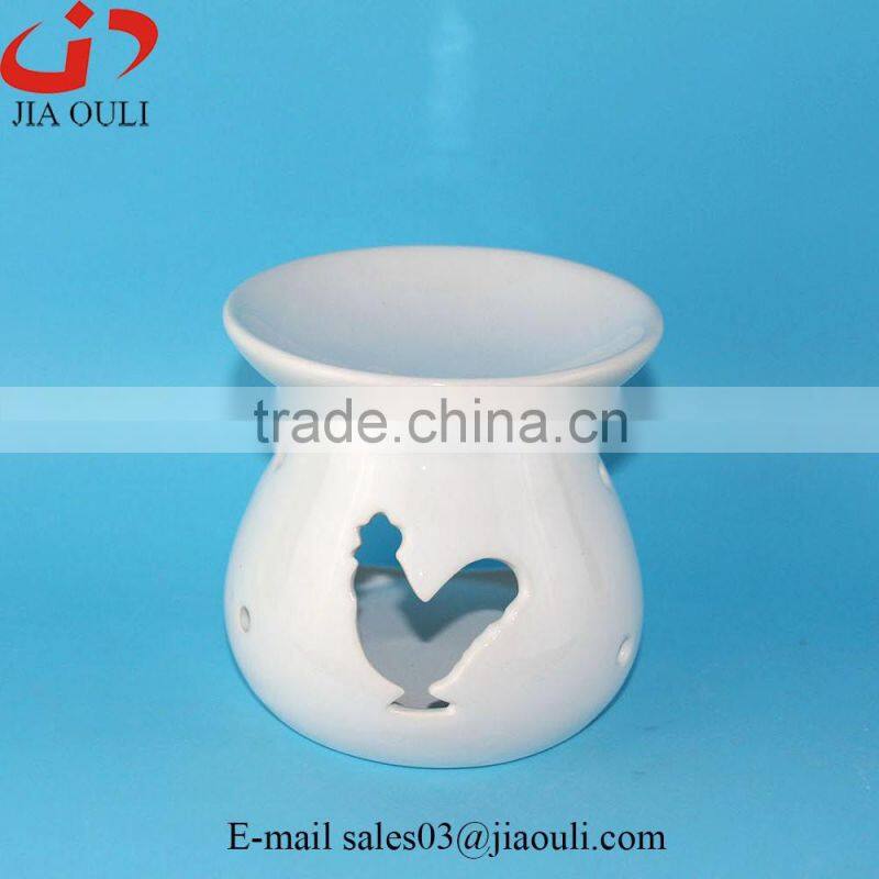 wholesale aroma burner black and white ceramic oil warmers, incense holder