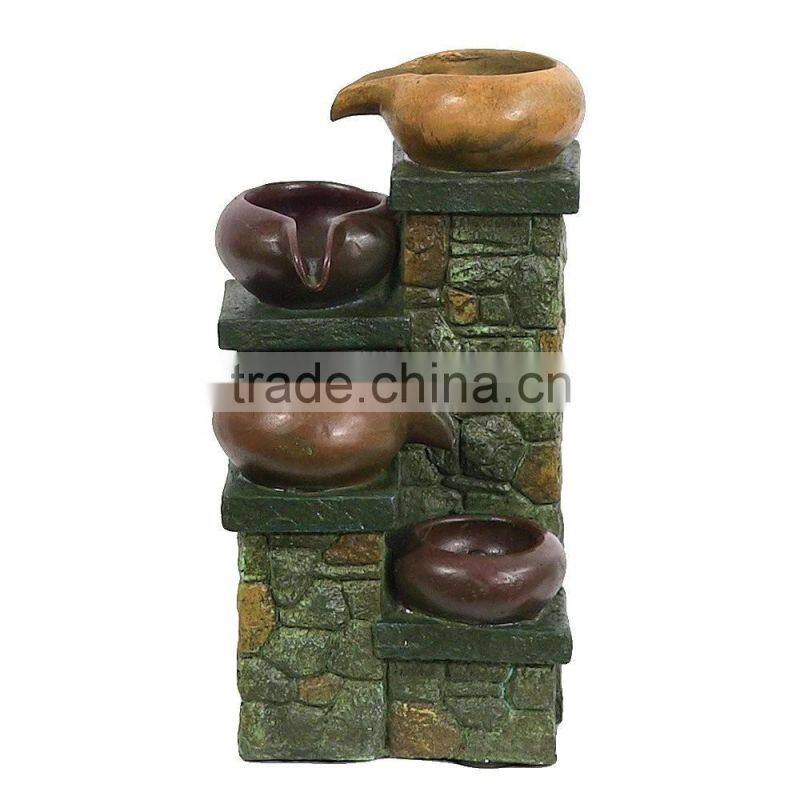 Brick Steps Tabletop Fountain with LED Light