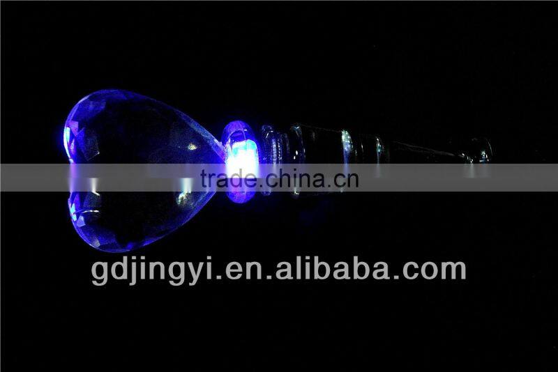 2014 acrylic heart shaped wine stopper with LED