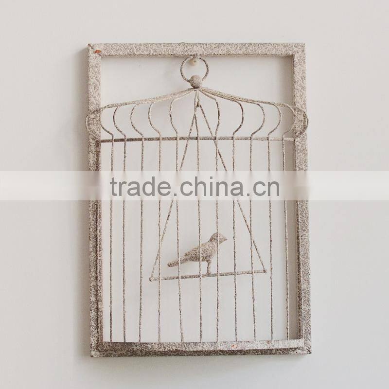 Home Wall mounted 3D metal wire hanging decoration bird decorate pictures