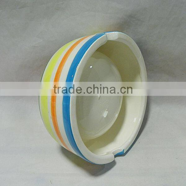 Hand Paints Ceramic Bowls in Round Shape