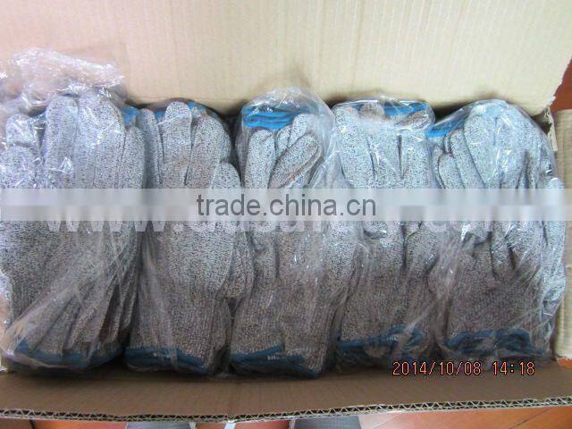 DDSAFETY Anti Cut Safety Gloves 13 Gauge Prevent Cut PU Gloves Cut Resistance Gloves