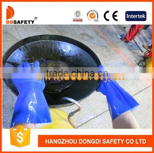 DDSAFETY Hot Sale Blue Pvc Working Glove