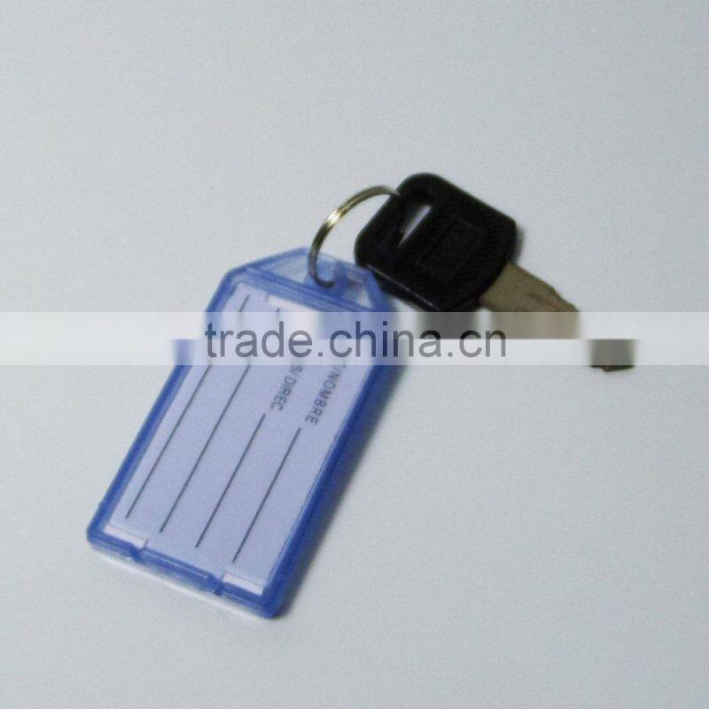 Hot-Sell cheap plastic blank insert paper key tags