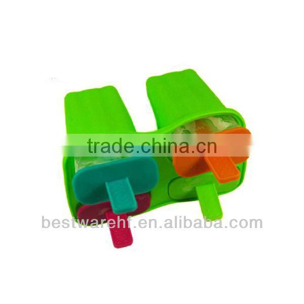 silicone molds for ice popsicle 4 cavities silicone ice cream popsicle molds