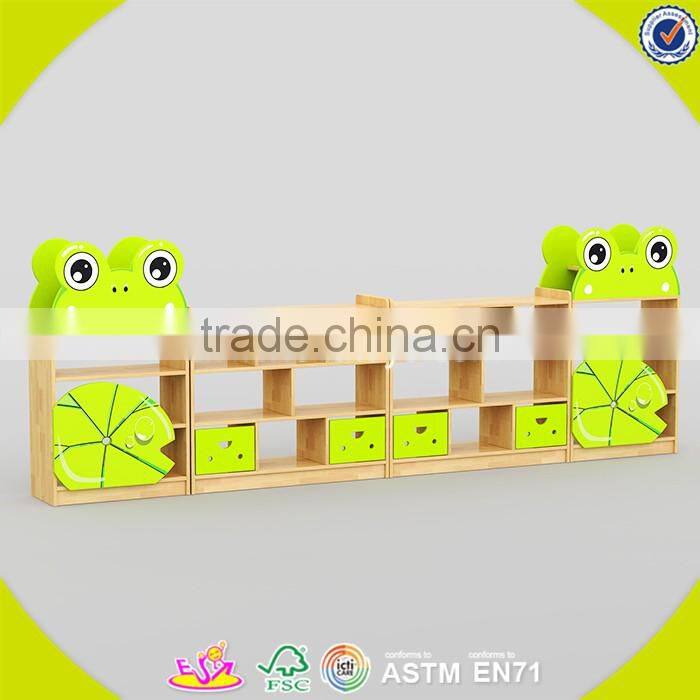Wholesale inexpensive children toy storage shelf,wooden furniture cartoon style storage, kids storage furniture W08C209