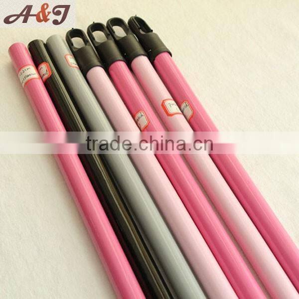 Pink black gray color paint wooden handle for plastic brush cleaning tool